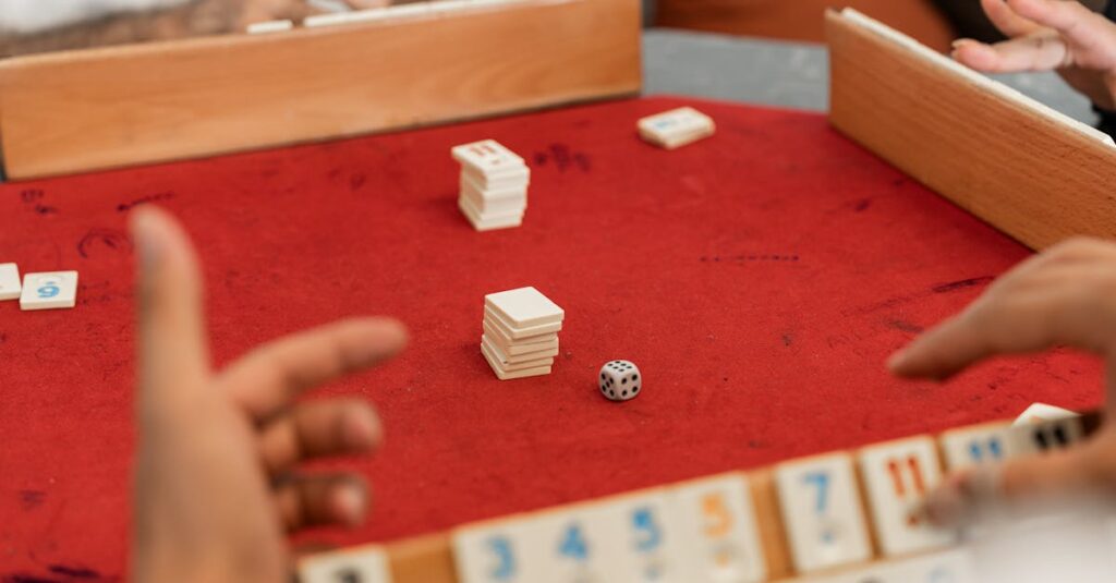 プレイ人数が合わずに遊べない家族。ボードゲームの前で困った顔をする大人と子ども