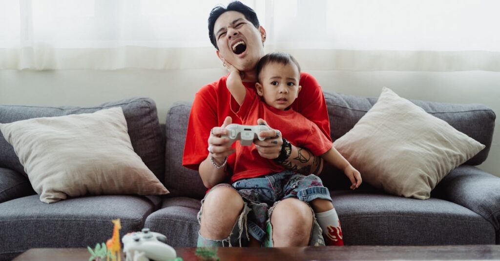 恥ずかしがり屋だった子どもがボードゲームを通じて自信を持ち、家族をリードする様子。