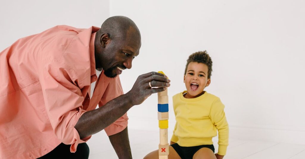 恥ずかしがり屋だった子どもがボードゲームを通じて自信を持ち、家族をリードする様子。