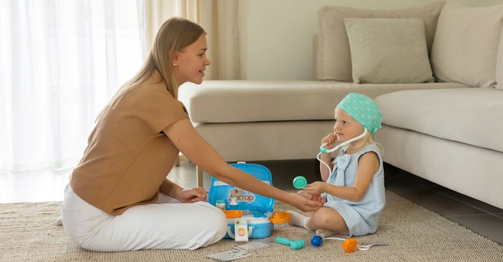 発達心理士が知育ボードゲームの良し悪しを説明し、子ども主体で学べる遊びを重視している様子